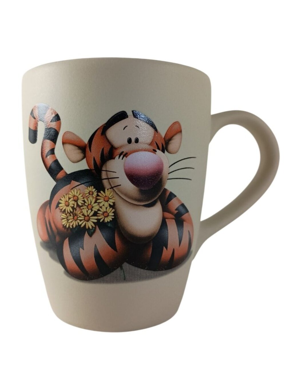 Disney Store Winnie The Pooh Tigger Holding Daisies Coffee Mug 20oz Cup Vintage